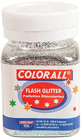 Collall Glitzer/Glitter Silber zum Basteln und Dekorieren, 150ml in Streudose