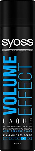 Syoss - Spray Laque Coiffant Volume Effect - Volume maximum dès la racine - Anti cheveux plats - Fixation très forte - Aérosol 400 ml, 1 Unité (Lot de 1)