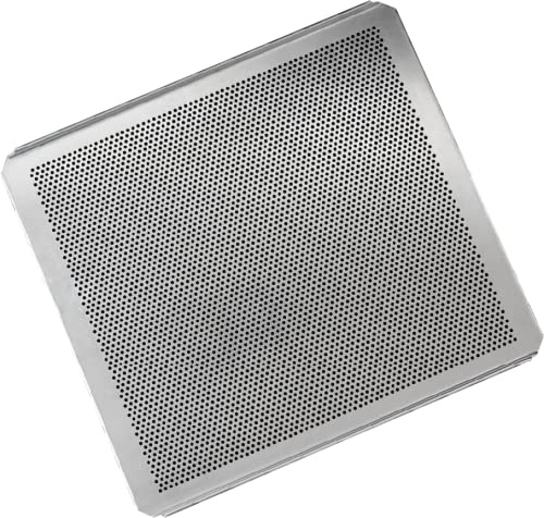 Hobbybäcker - Gelochtes Backblech für Brötchen & Brot - Maße B x T: 34 x 38 cm - Lochblech aus Aluminium