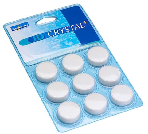 Desjoyaux Pools Water Clarifier Tablets For Swimming Pool, Hot Tubs & Spa - Premium Chemical Treatment - Clear Water - 9 Pack