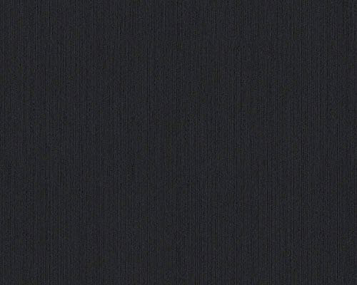 Architects Paper Textiltapete Tessuto 2 Tapete Uni 10,05 m x 0,53 m schwarz Made in Germany 968531 9685-31