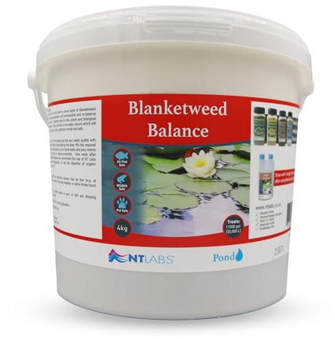 NT Labs Blanketweed Treatment for Ponds (4kg Treats 50,000L) | Natural mineral ingredients re-balance and remineralise water quality parameters to discourage stubborn string algae.