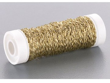 Bouillon Effektdraht0,3mm50m gold