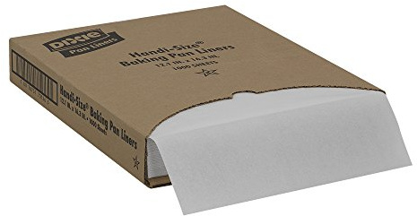 Dixie Grease-Proof Non-Stick Pan Liner by GP PRO (GEORGIA-PACIFIC), White, HS1000, 16.38'' Length x 12.19 Width, (Case of 1,000)
