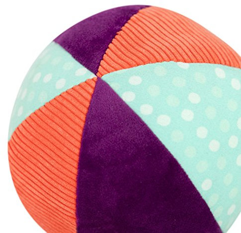 B. toys by Battat toys BX1566Z Babyspielzeug Weicher Ball aus Stoff mit Glockengeräusch, Motorikspielzeug – Activity Spiel Baby Spielzeug ab 0 Monate, Bunt, Einheitsgröße