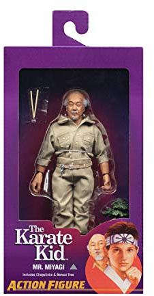 NECA The Karate Kid Figur, beweglich, Mr. Miyagi, Mehrfarbig (NEC0NC19103)