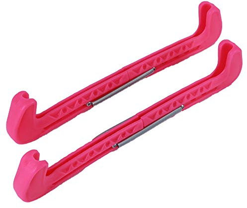 VGEBY Kufenschoner für Schlittschuhe, Verstellbare Skate Guards Skate Schuhe Klinge schoner für Schlittschuhe Klingenabdeckungen 2St(Rosenrot)