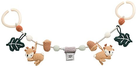 Sebra - Häkel-Kinderwagenkette - Sika der Hirsch - Länge: 53 cm