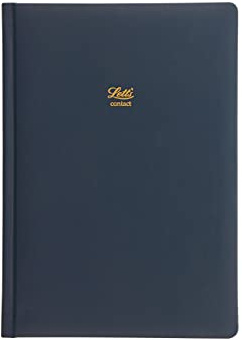 Letts of London Signature A5 Adressbuch aus Leder, Blau 990228