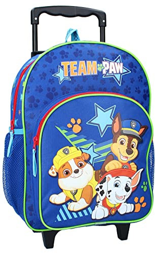 Vadobag Trolley Paw Patrol Rescue Squad, Kinder Rucksack Koffer, 38 cm, blau