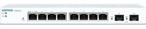 Sophos Cs101-8 - Switch - Managed - 8 X 10/100/1000 + 2 X Gigabit Sfp - Desktop, Wandmontierbar