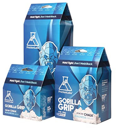 Friction Labs Gorilla Grip 170 g – klobige Textur – der Neue Standard in Kreide für Klettern, Crossfit und Powerlifting, jetzt mit 100% recycelbarer Verpackung