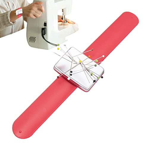 boiler Armband Nadelkissen für Nadeln | Handschlaufe Handgelenk-Nadelkissen - Magnetisches Nadelkissen für Nähnadeln, Haarspangen und Flechten mit Nadelkissen für das Handgelenk, Nähzubehör und Kunio