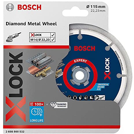 BOSCH 2608900532 Diamantscheibe Metall 115 mm X-Lock