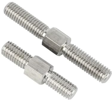 M3 M4 M5 M6 M8 M10 M12 M14 M16 304 Edelstahl Doppelkopf-Gewindestange Linksgewinde Rechts Doppelendgewinde Stangenbolzenbolzen (Size : 100mm, Color : M6-2pcs)