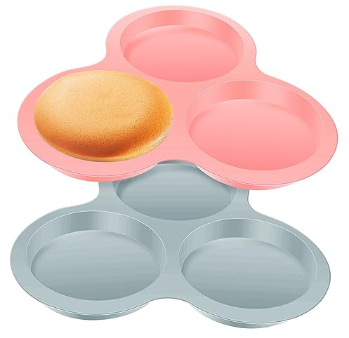 Zerodeko 2piezas Molde Tarta Desmontable Silicona De Alimenticio Fácil De Limpiar Para Freidora De Aire