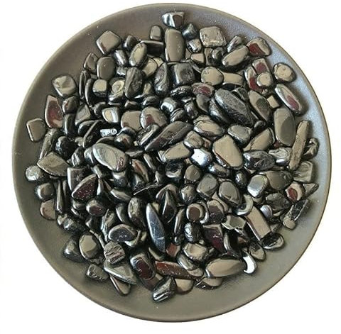 ICXLPMC Haussammlung PEIQIYIN 100 g schwarzer Stein, Kristall, blau, Kleiner Kies, Quarz, geeignet for Aquarium, Blumentopf, Garten, Zuhause(Color:7-9mm 100g)