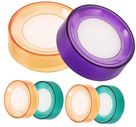 VILLCASE Feuchter Fingerschwamm 6-teiliges Set Weich Zum Genauen Zählen Und Sortieren Zufällige Farbe