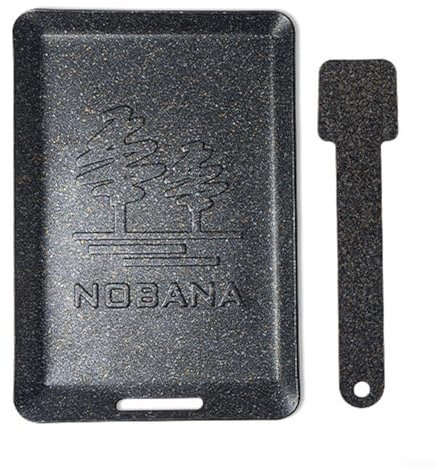 YUANGANG Square Griddle Plate, Stainless Steel Flat Top Grill Baking Hotplate Mini Barbecue Grill Plate BBQ Grill Teppanyaki Grill For Camping(Black)