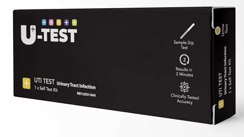 U-Test Urinary Tract Infection (UTI) Self Test Kit, 2-Minute Results, Clinically Tested Accuracy.