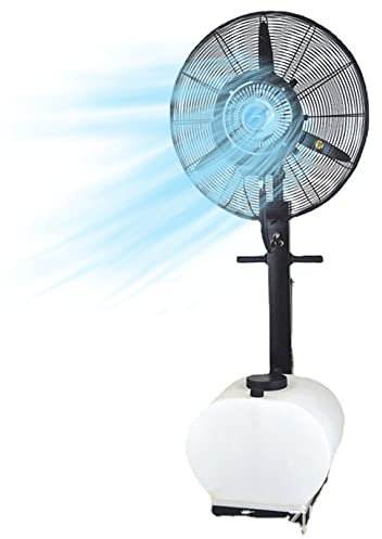 HMASNSEIY Ventilateur brumisateur oscillant sur Pied, pour extérieur, Restaurant, Garage, Salle de Sport, Atelier, 3 Vitesses (81 cm/31,9 po)