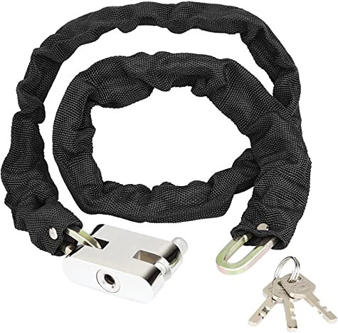 Diyife Catena Bici Antifurto 3 Chiavi, Lucchetto Sicurezza 80cm per Biciclette, Moto, MTB