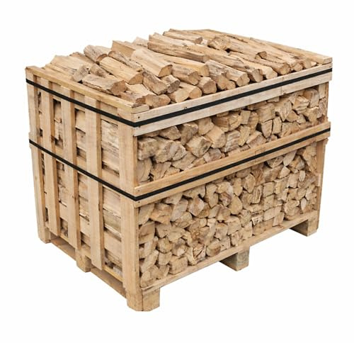 Ecoblaze Kiln Dried Premium Hardwood Firewood (600 Litres) - Logs for Wood Burners, Pizza Ovens, Fire Pits, Chimineas, Fireplaces and Campfires, Moisture Under 20%