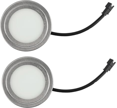 BoBoBn Lampadine for Cappa da Cucina, 2 Pezzi, DC 12V 1,5W, Luce LED for Cappa in Acciaio Inossidabile, Luce di Ricambio for Cappa da Cucina da Incasso