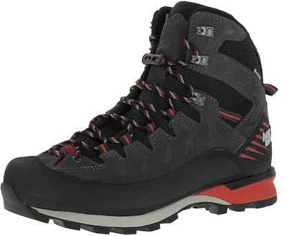 Hanwag Chaussures de montagne Makra Pro Bunion GTX - Imperméables et stables - Pour homme - Spécialement conçues pour les alpinistes avec hallux - Bottes d'alpinisme - Chaussures de randonnée, rouge