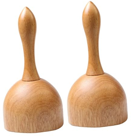 Ipetboom Strumenti Per Massaggi Coppettazione 2 Pezzi in Legno Resistente Aspirazione Forte Per Massaggio Corpo e Pelle Uso Domestico e Professionale