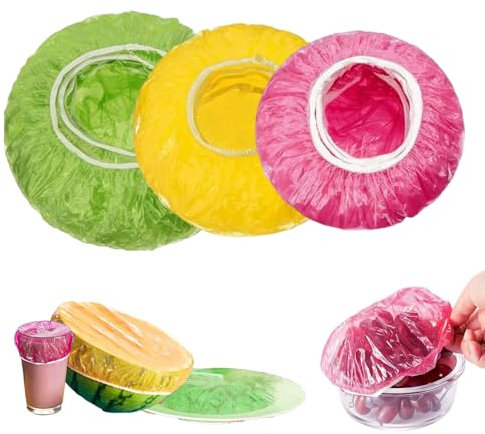 72Pcs Food Covers, Plate Covers for Food & Reusable Stretch Protectors, Multi-Size Silicone Bowl Covers for Leftovers, Parties, Picnics, Kitchen/Dining Storag