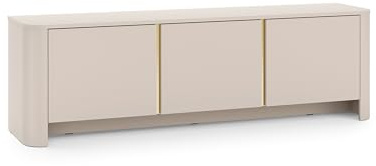Chilly. Möbel Design TV-Schrank Rari 168x52x39 cm - Lowboard mit Stauraum - Tv Ständer aus Laminierter Spanplatte - Kaschmir Farbe