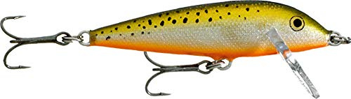 Rapala - Leurre de Pêche Countdown - Matériel de Pêche avec Construction Balsa - Leurre Pêche d'eau Douce - Prof de Nage 1.5-2.4m - Taille 7cm / 8g - Fabriqué en Estonie - Redfin Spotted Minnow