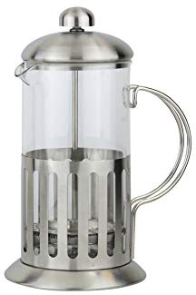 SHOCK PROOF-GLASS+STAINLESS STEEL COFFEE PLUNGER 600ML
