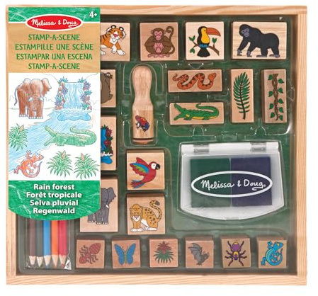 Melissa & Doug Stämpla-en-scen - regnskog , Konst och hantverk , Stämpelset och schabloner , 4+ , Present för pojke eller flicka