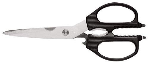 Shun Multi Purpose Shears, Stainless Steel Kitchen Scissors, DM7300, Black, 3.5 Inch Blade