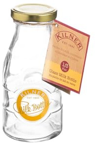 Kilner Milk Bottle 1/3 Pint 189ml | Suited for professional catering and busy hospitality venues to serve individual beverage or dairy portions reliably.
