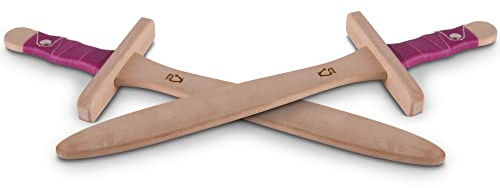 BestSaller 1130 Dolch Prinzessin, Holz Birke/Erle, ca. 37cm, geölt, Natur (2 Stück)