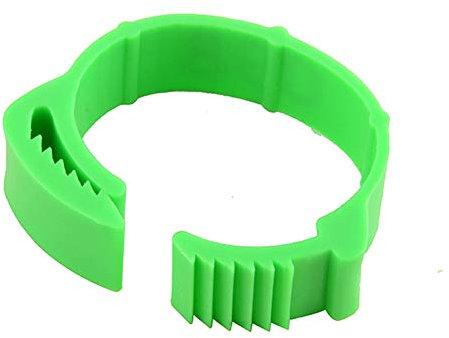 100 Stück Beinring Markierung, Bein Spiralring, Plastikgeflügel Beinringe, Klemmringe, Bands Geflügel Identifizierung Tags Bein Ringe Gürtelschnalle Typ Clip Für Hühner, Enten, Taube, Kleintiere Ect