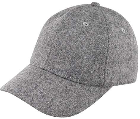 Gisdanchz Cappello Uomo Invernali Baseball Lana Grigio Chiaro Berretto Donna Invernale Cappellino Uomo con Visiera Inverno Winter Wool Baseball cap Short Brim Visor Grigio Chiaro