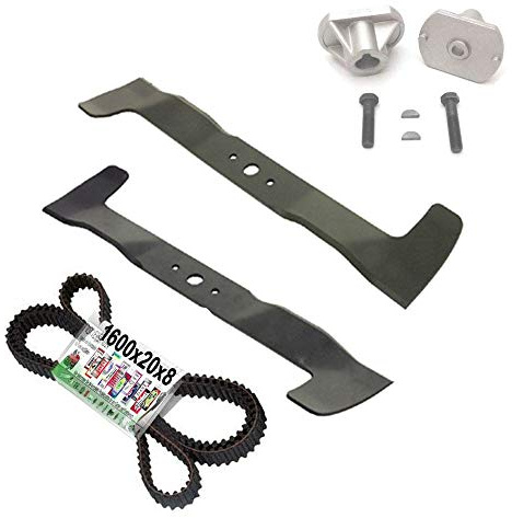 Messer Reparatur Set für Castel Garden TwinCut Honda Iseki Brill (102cm Kombi-Mulchmesser)