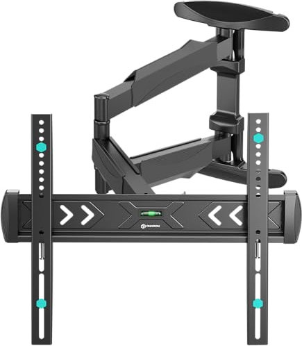 ONKRON Braccio TV da 40 a 75 pollici - Supporto Televisore a Muro con Peso fino a 35 kg - Porta Televisione da Muro Universale con max VESA 400x400 mm/Supporto TV Girevole e Inclinabile NP47-B Nero
