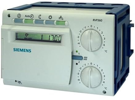 Siemens - Régulateur chauffage programmable 2 circuits chauffage et ECS - SIEMENS : RVP360