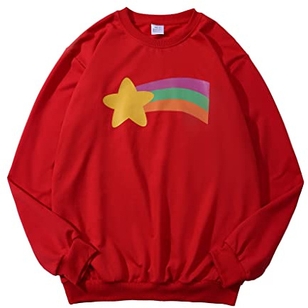 LoliMiss Mabel Pines Cosplay Kostüm Rainbow Star Crewneck Sweatshirt Pullover