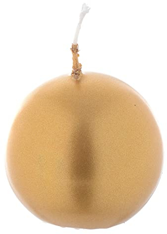 Holyart Bougie de Noël sphère Or diam. 5 cm