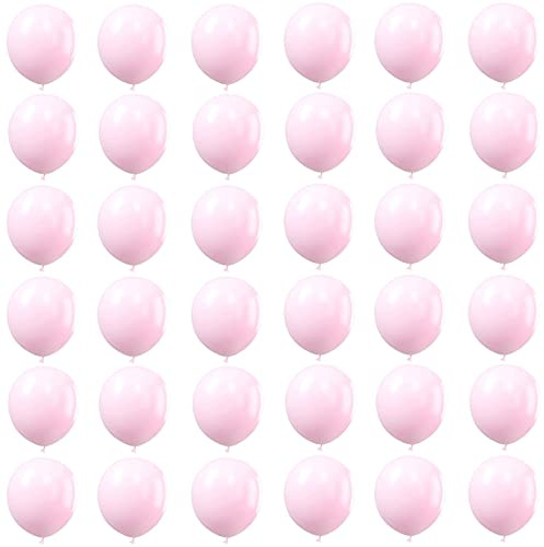 Luftballons Pastell Rosa 12 Zoll,36Stück Macaron Rosa Luftballons Helium Ballons,HellRosa Latex Luftballon Partyballons für Geburtstag,Hochzeit,Geschlecht Offenbaren,Brautdusche,Babyparty Dekorationen