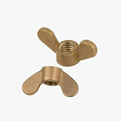 LEBEE Zixinz-Socket Cap Screws 2Pcs-50Pcs Solid Brass Wing Nuts Butterfly Nuts Hand Tighten Nuts For Bolts Screws M3 M4 M5 M6 M8 M10 M12, Corrosion-resistance (Color : 50Pcs, Size : M12)