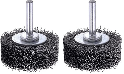 wiianoxd Wire Wheel Brush for Drill Attachment, 2 Inch Removal Paint Rust 1/4 Inch 20000RPM 2PCS