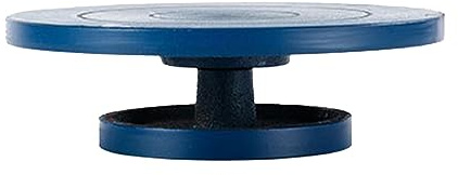 Töpferscheibe, Bildhauerscheibe, Robustes, Multifunktionales Zubehör mit Drehbarem Lagertisch für Modellmarkierungen Und Künstlerische Arbeiten, Blau 17cm