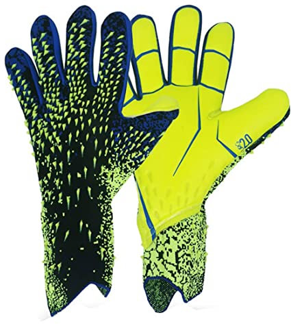Kinder-Fußballhandschuhe, Torwarthandschuhe, Fußballhandschuhe für Jungen, Mädchen und Junior-Torwarte, Fußballhandschuhe für Training und Spiel, rutschfest, Handgelenkschutz, Größe 6/7/8/9/10